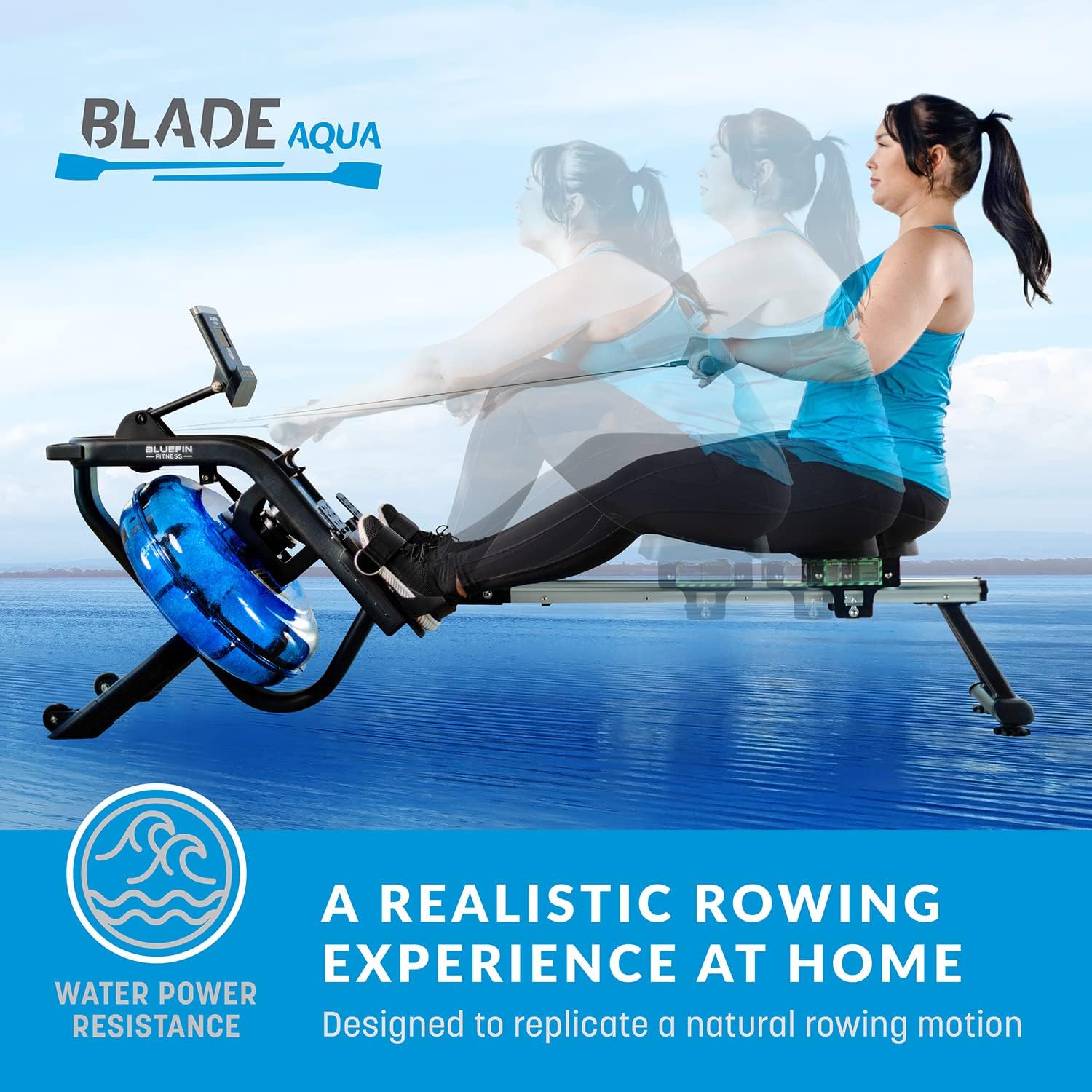 Bluefin Blade Aqua M-1 Water Resistance Rowing Machine UK