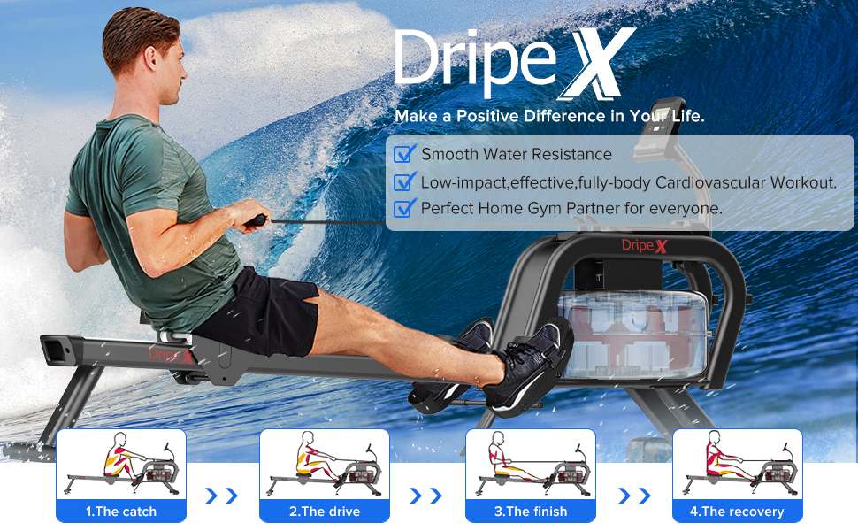 Dripex Water Rowing Machine -How it Works