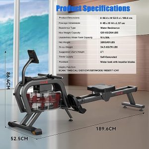 Dripex Water Rowing Machine - Product Specification