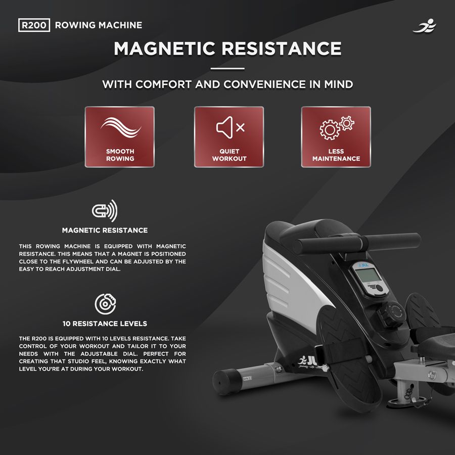 JLL R200 Rowing Machine Review Magnetic Resistance