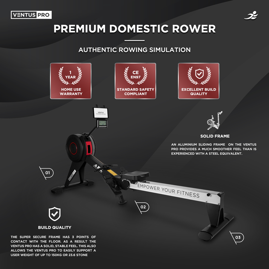 JLL® Ventus Pro Air Rower Review - Rowing Simulation